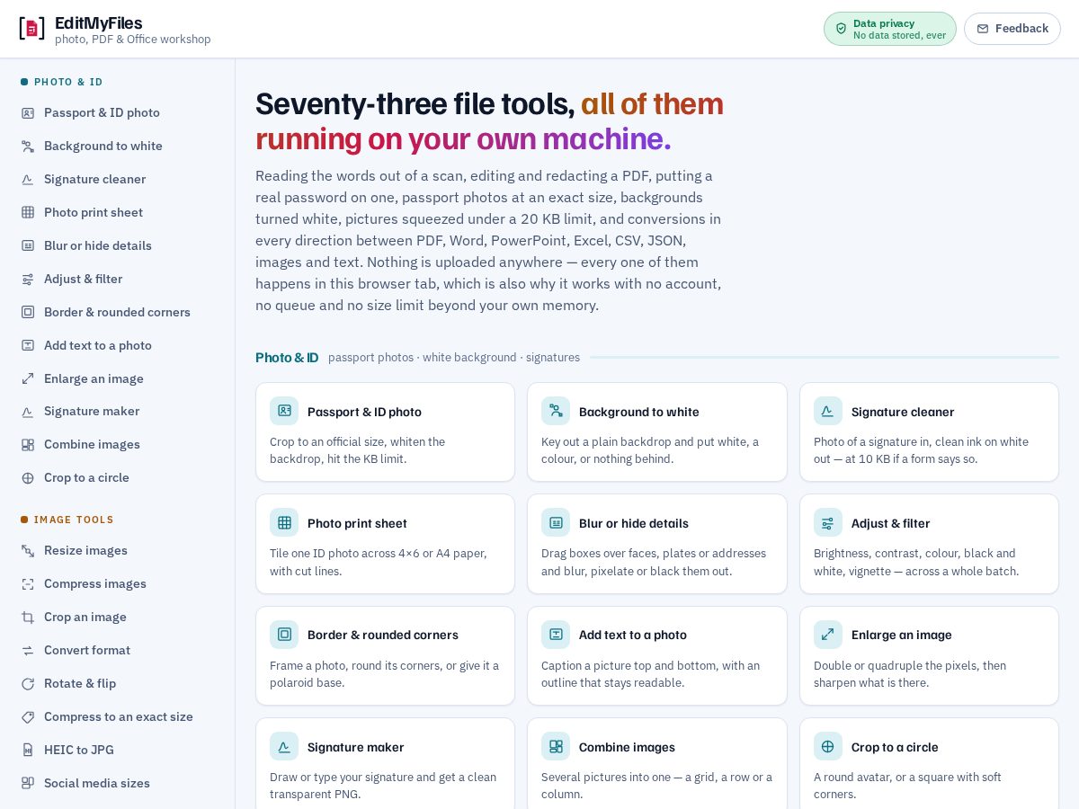 Landing-page snapshot of editmyfiles.online