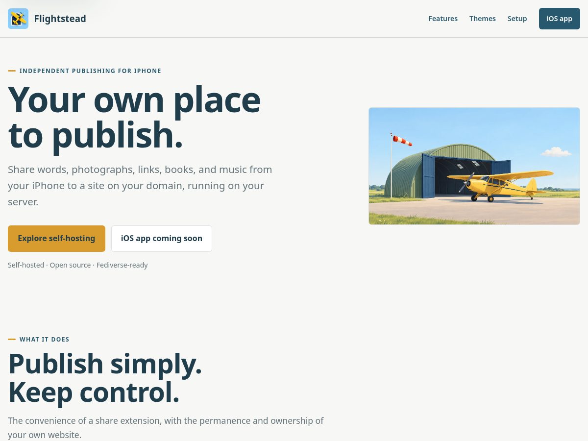 Landing-page snapshot of flightstead.com