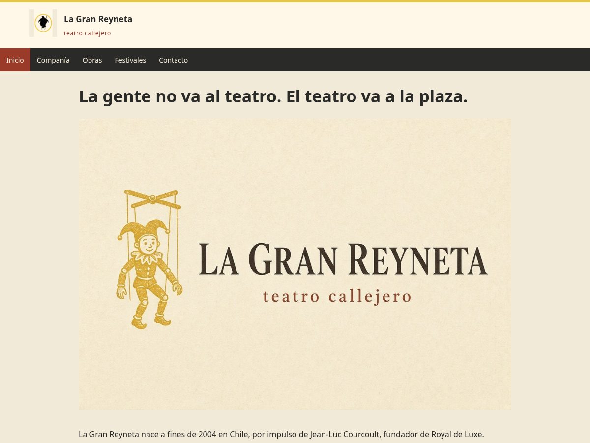 Landing-page snapshot of granreyneta.com