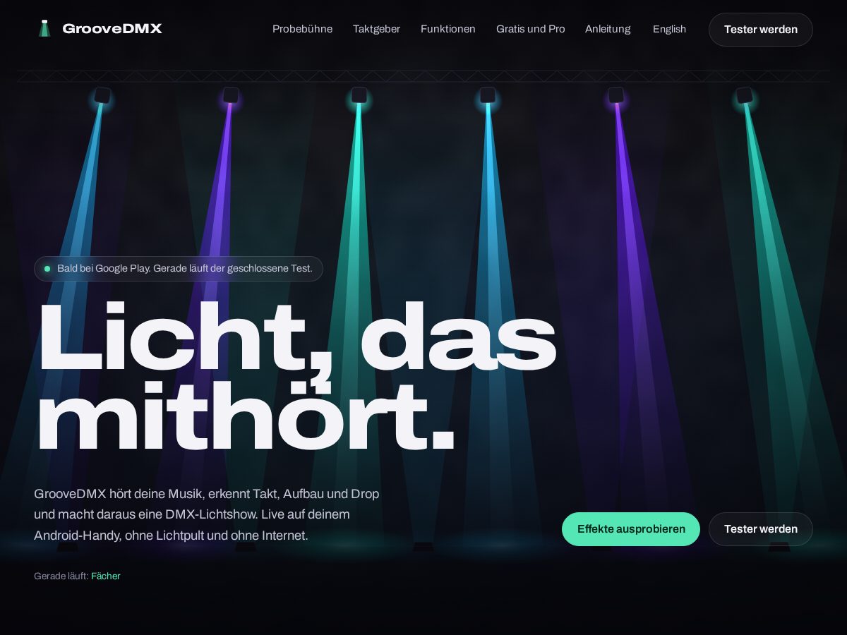 Landing-page snapshot of groovedmx.com