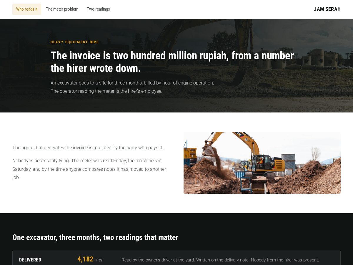 Landing-page snapshot of jamserah.site