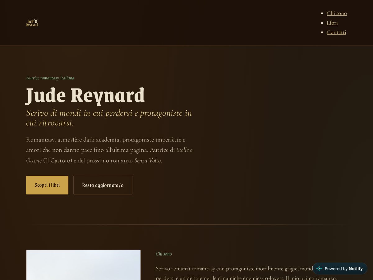 Landing-page snapshot of judereynard.com