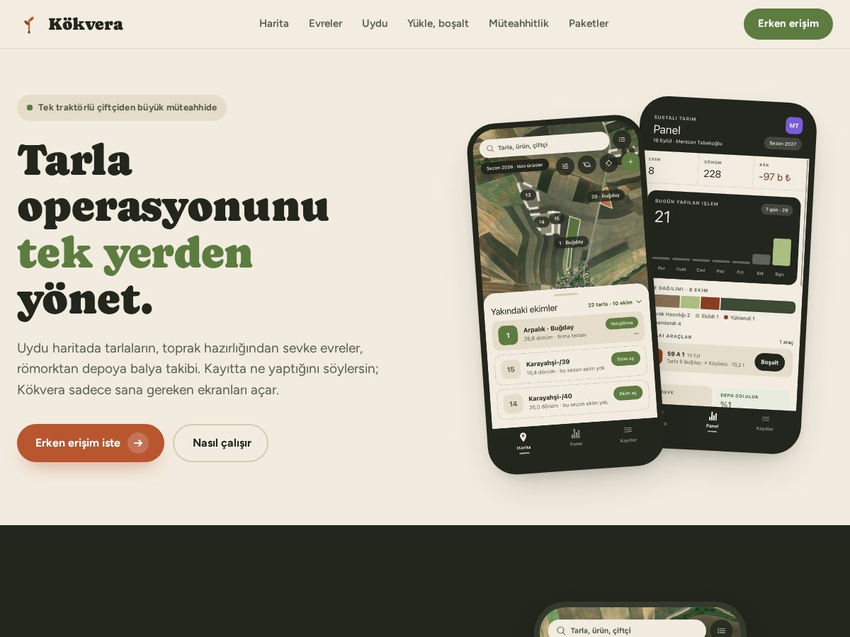 Landing-page snapshot of kokvera.com