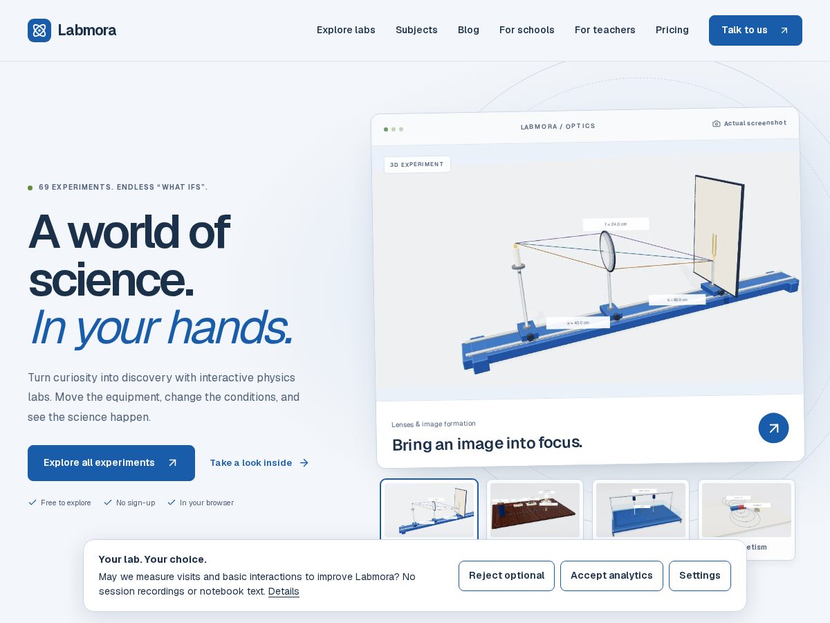 Landing-page snapshot of labmora.com