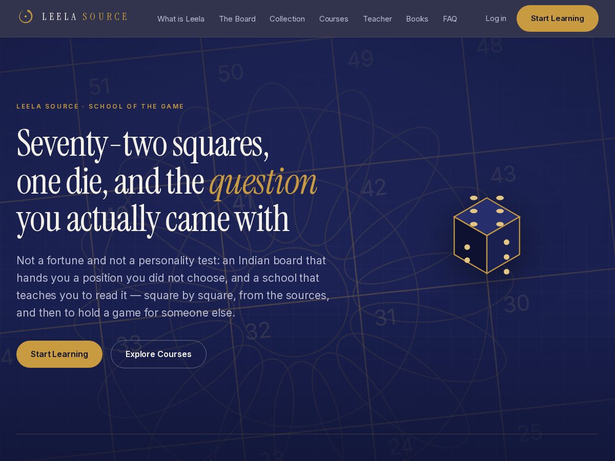 Landing-page snapshot of leelasource.com