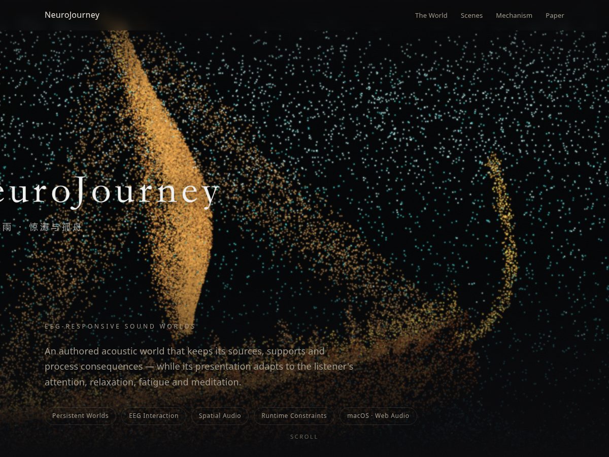 Landing-page snapshot of ljproject.xyz