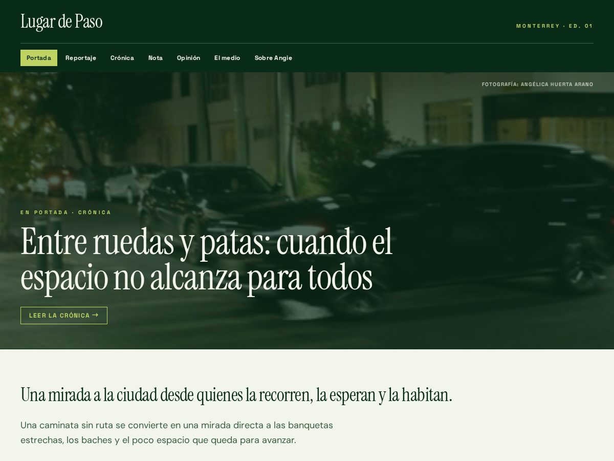 Landing-page snapshot of lugardepaso.shop