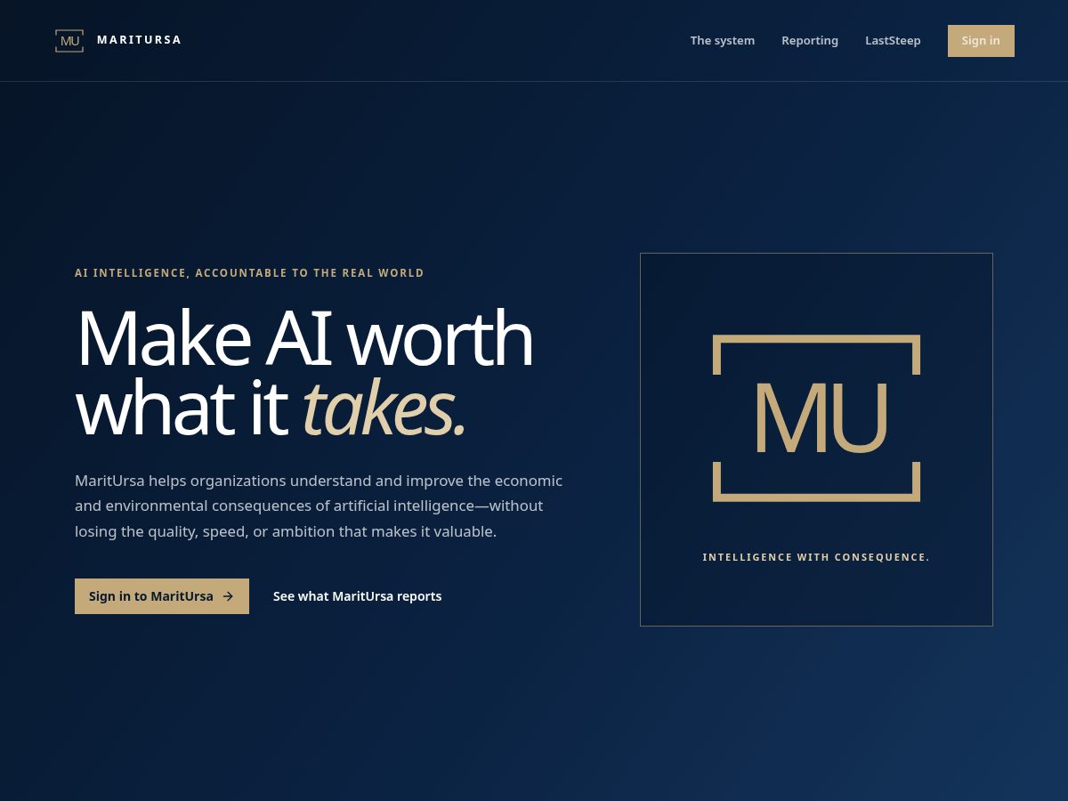 Landing-page snapshot of maritursa.com