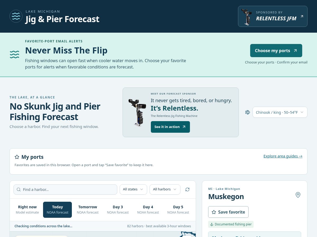 Landing-page snapshot of nevermisstheflip.com