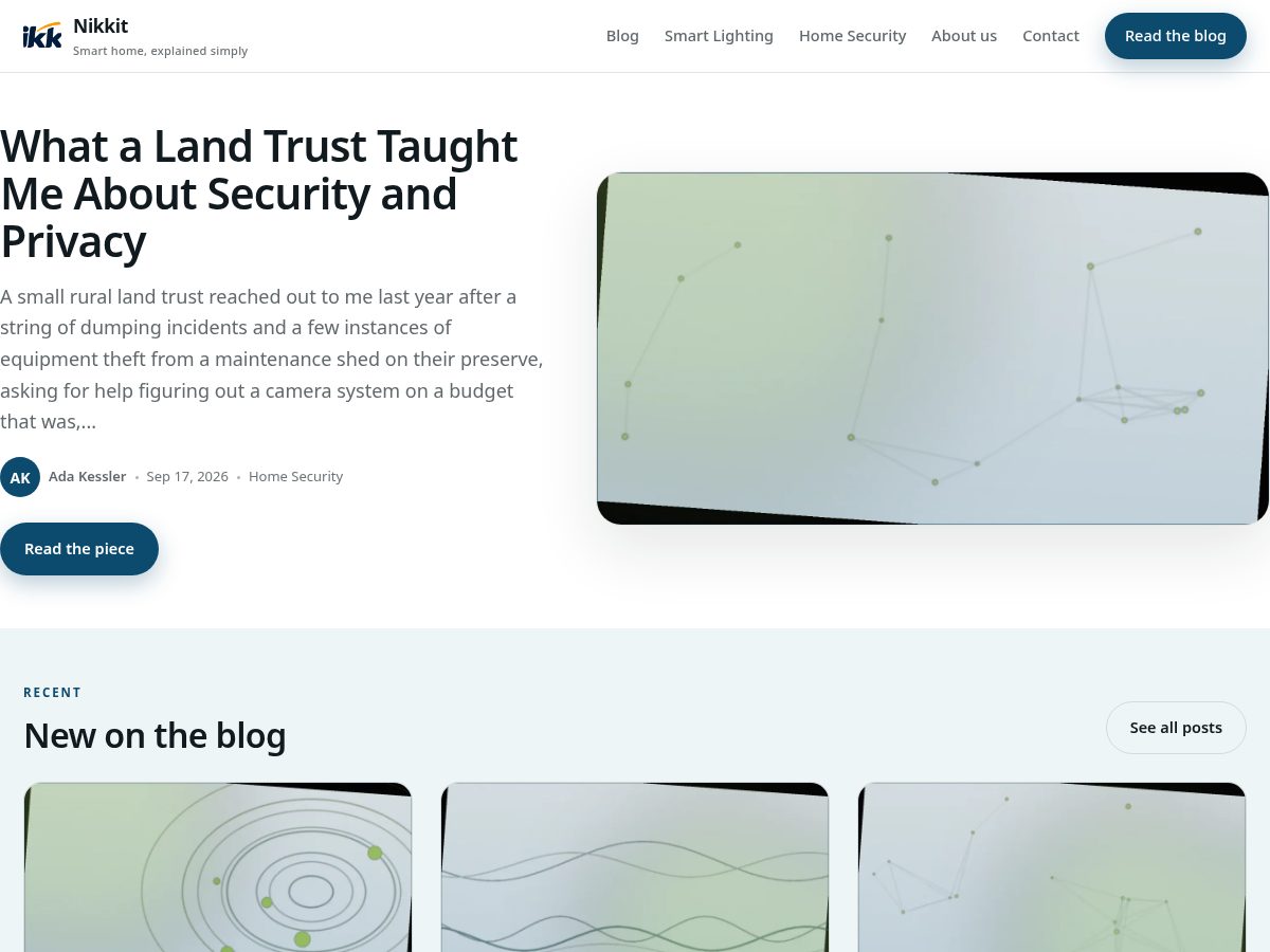 Landing-page snapshot of nikkit.net