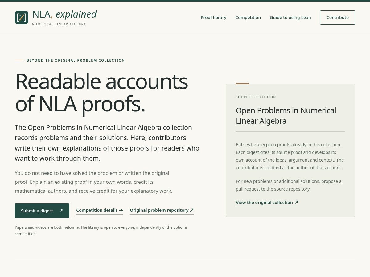 Landing-page snapshot of nla-explained.com