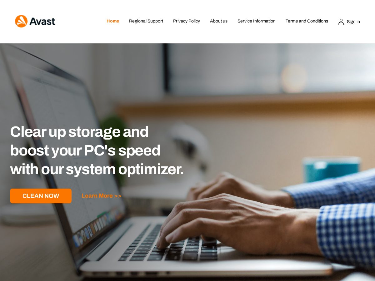 Landing-page snapshot of old-services-avtpromo-no.com
