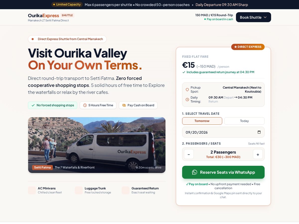 Landing-page snapshot of ourikaexpress.com