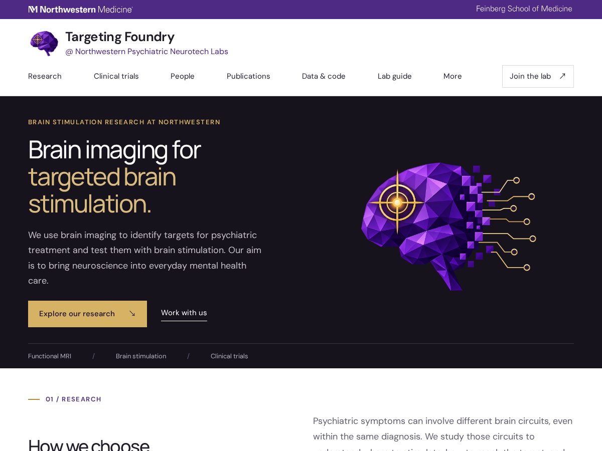 Landing-page snapshot of psychneurotech.com