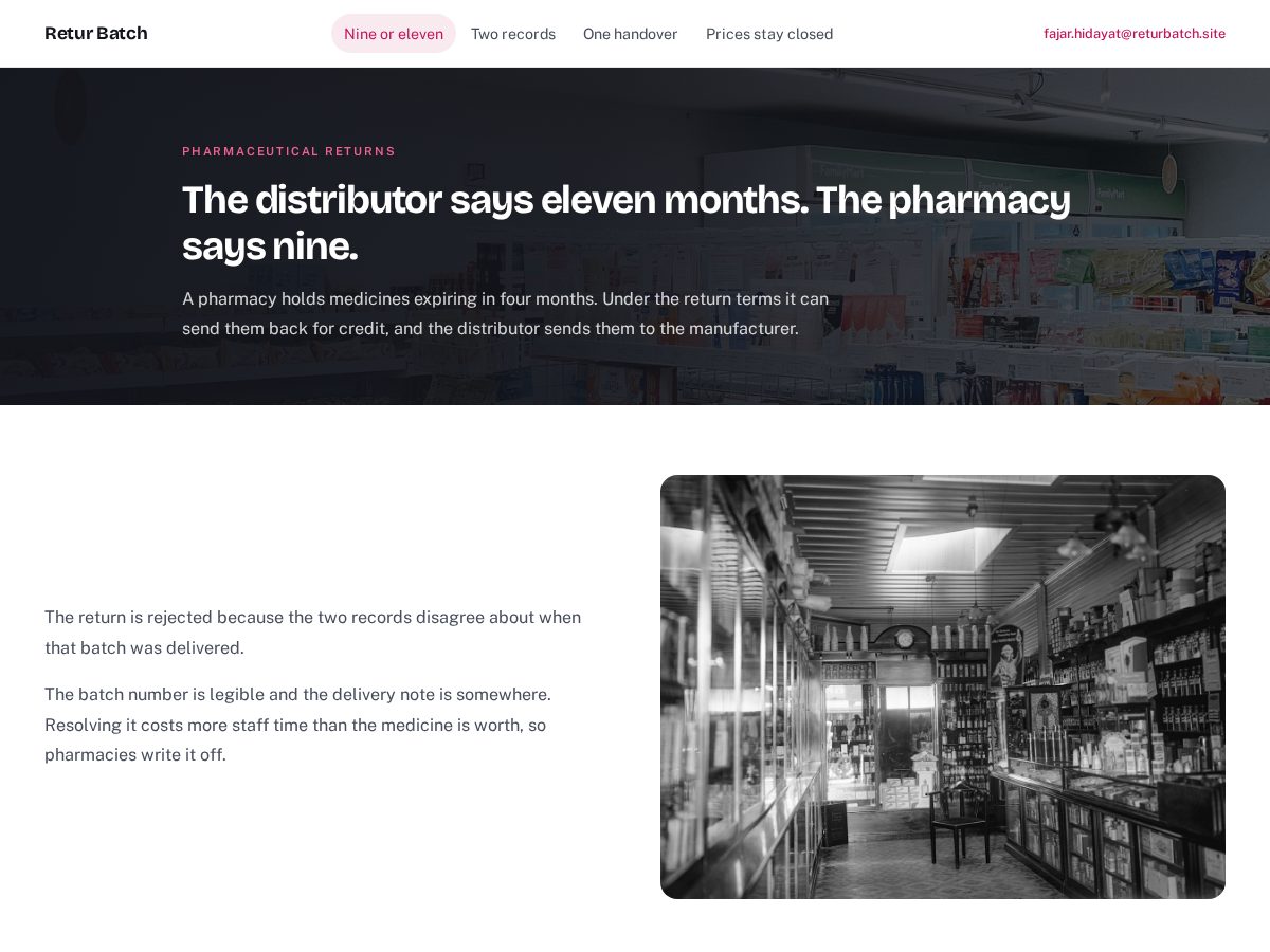 Landing-page snapshot of returbatch.site