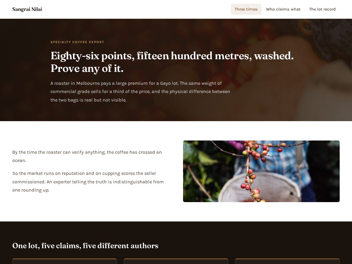 Landing-page snapshot of sangrainilai.site