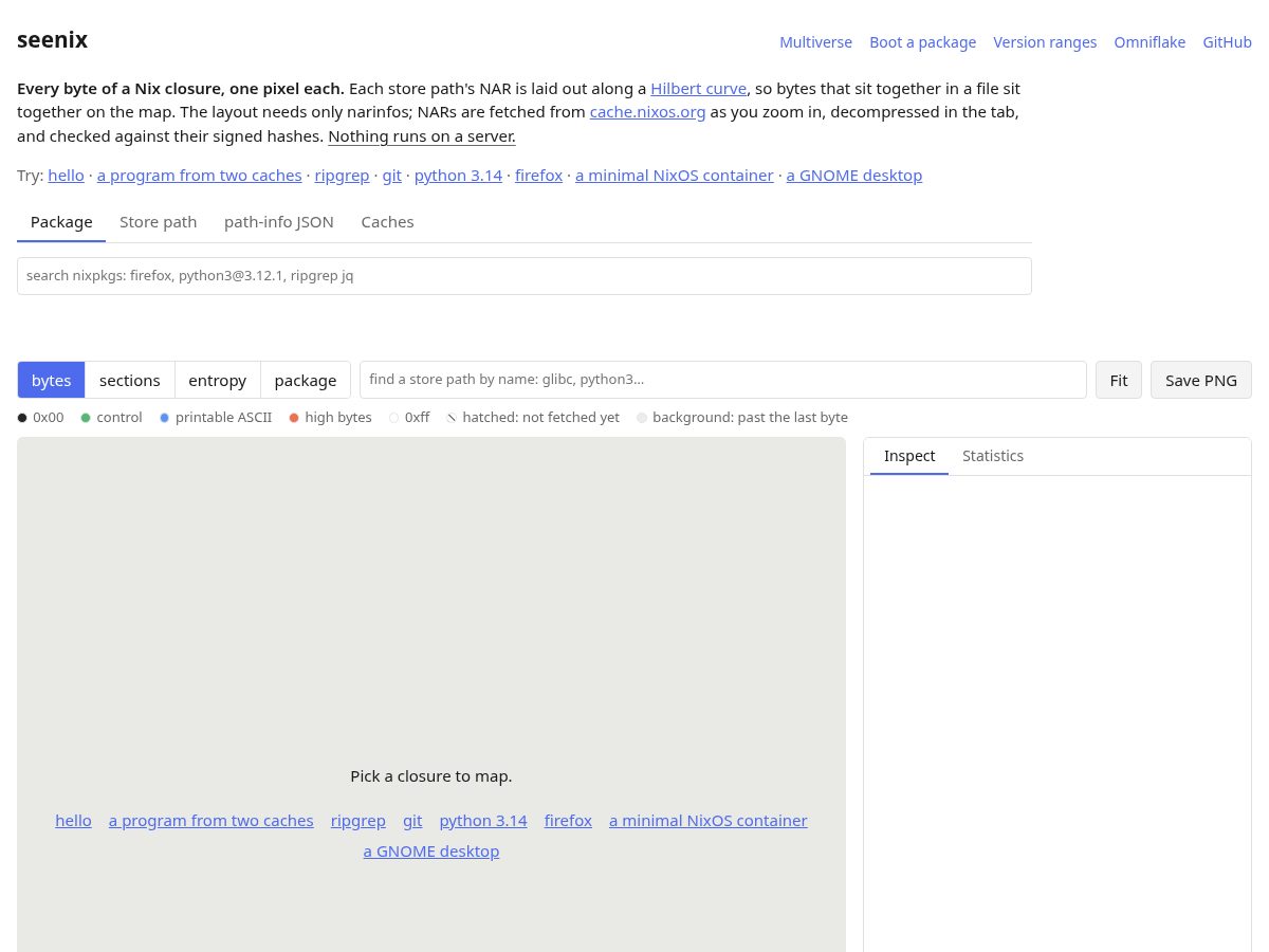 Landing-page snapshot of seenix.dev