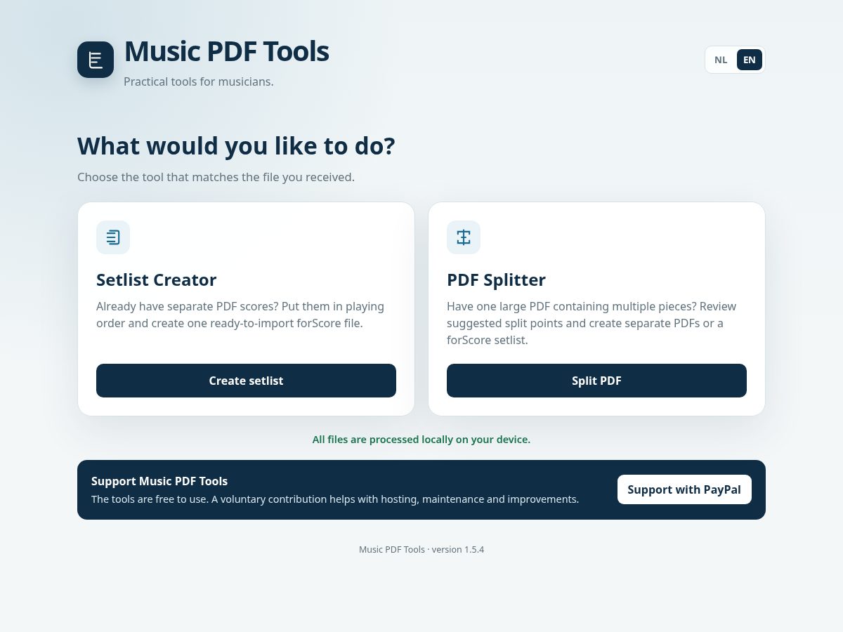 Landing-page snapshot of setlistdrop.com