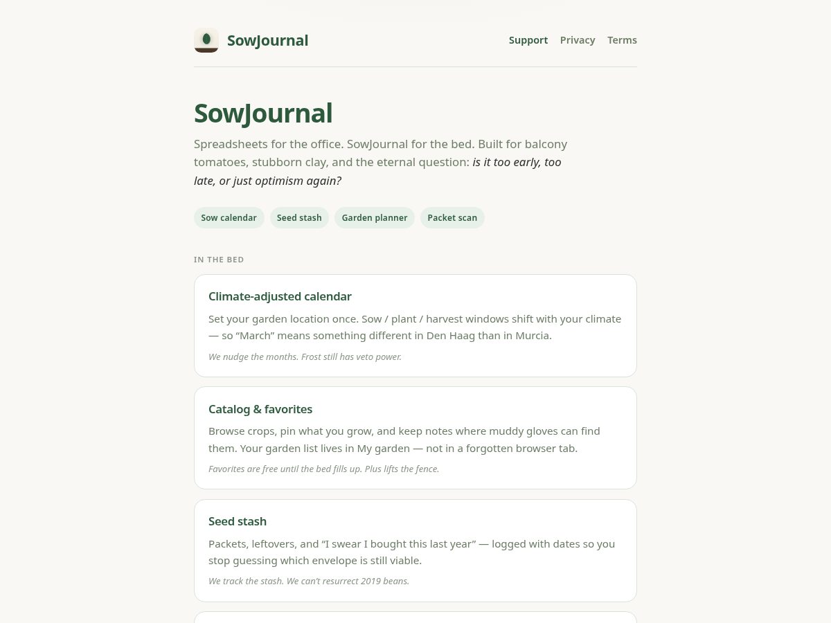 Landing-page snapshot of sowjournal.org