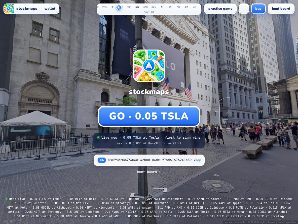 Landing-page snapshot of stockmapsrh.xyz