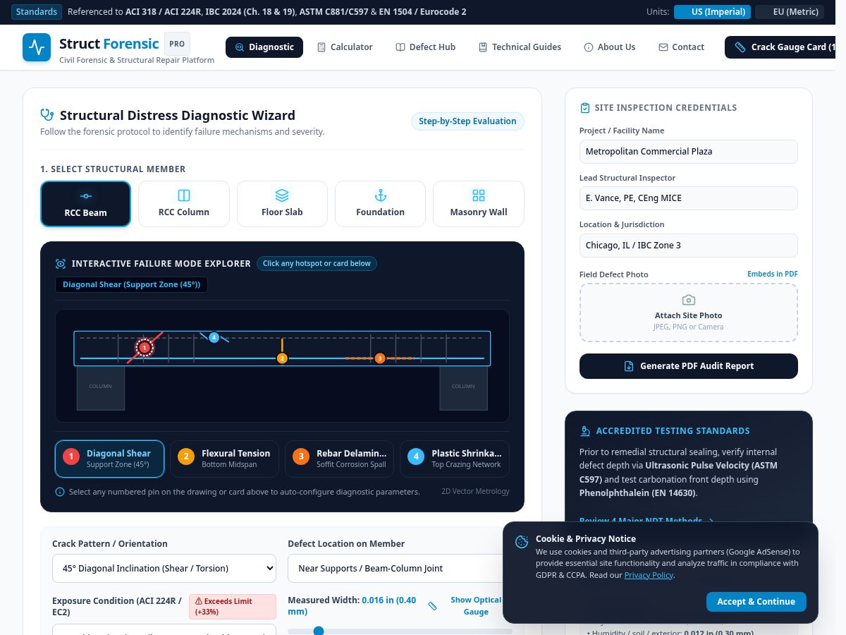 Landing-page snapshot of structforensic.com