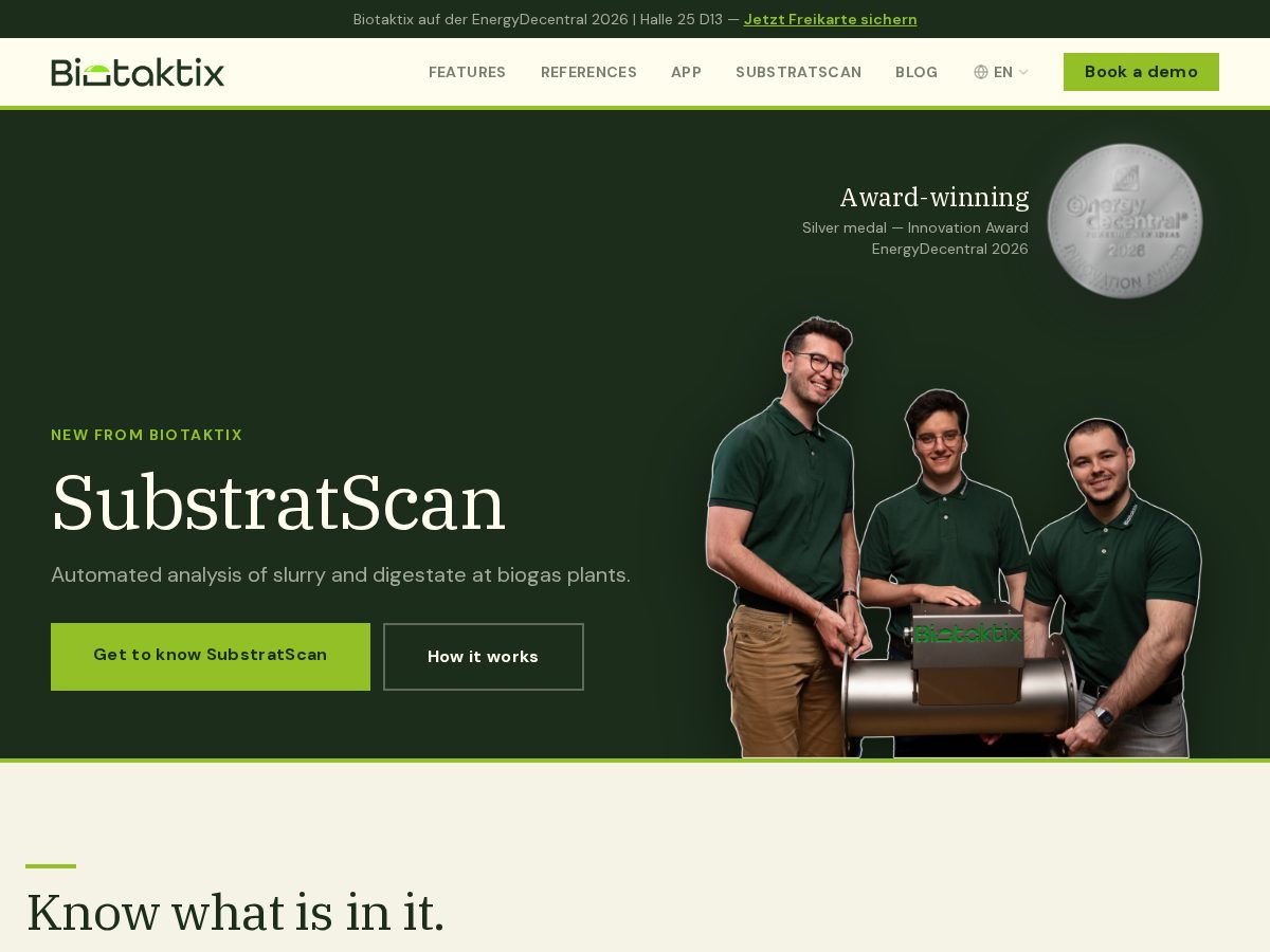 Landing-page snapshot of substratscan.com