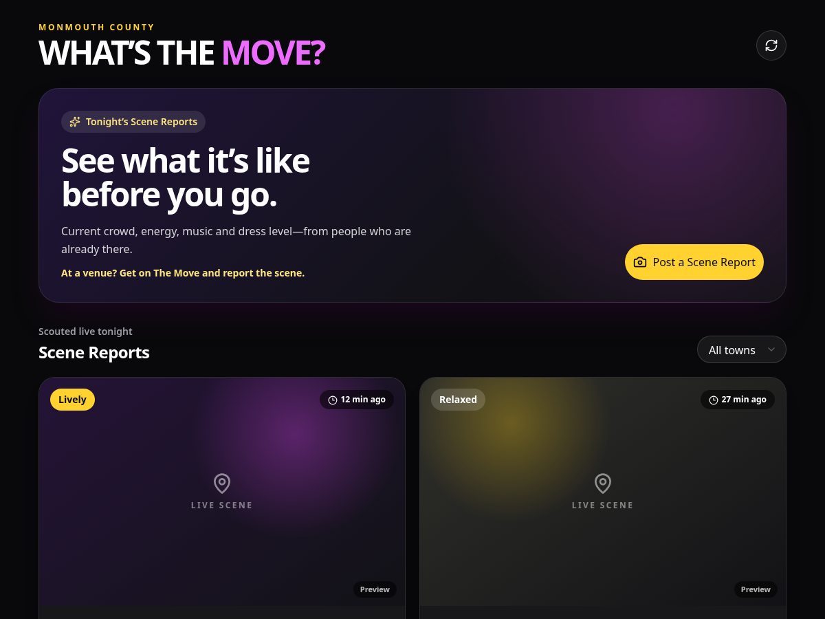 Landing-page snapshot of themovetonight.com
