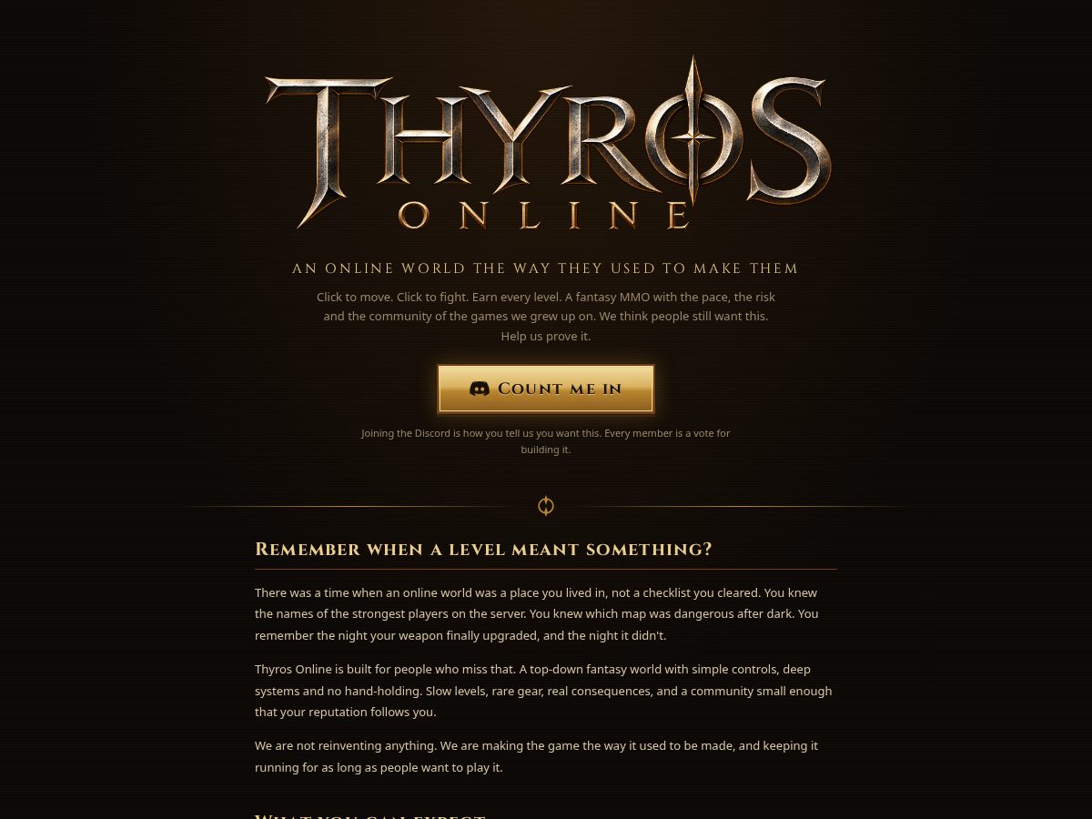 Landing-page snapshot of thyrosonline.com