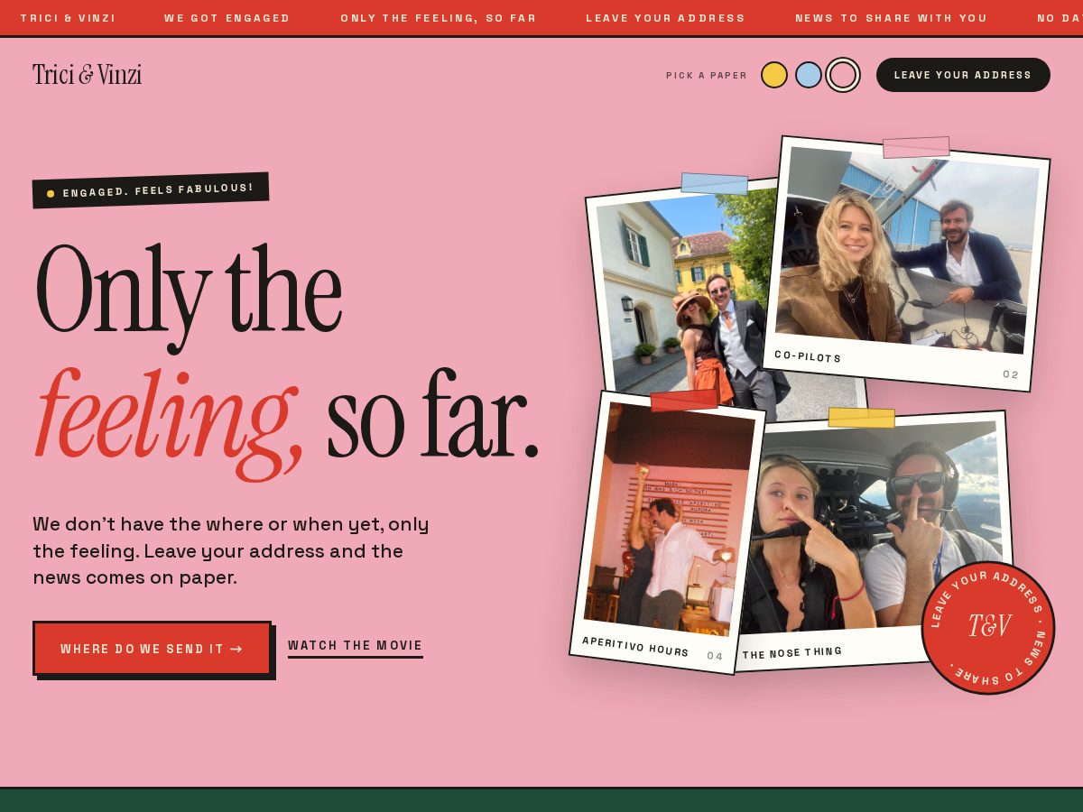 Landing-page snapshot of trinci4eva.com