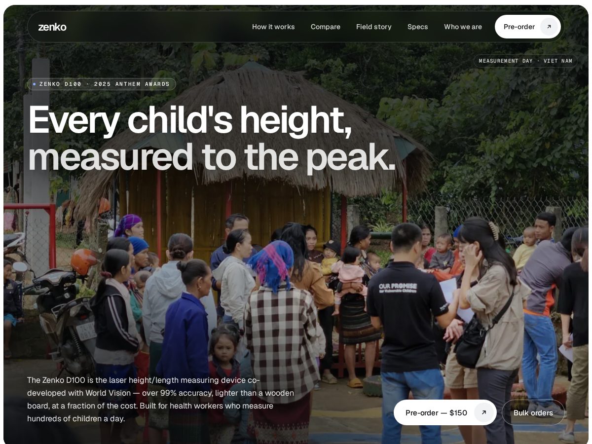 Landing-page snapshot of zenkopeak.com
