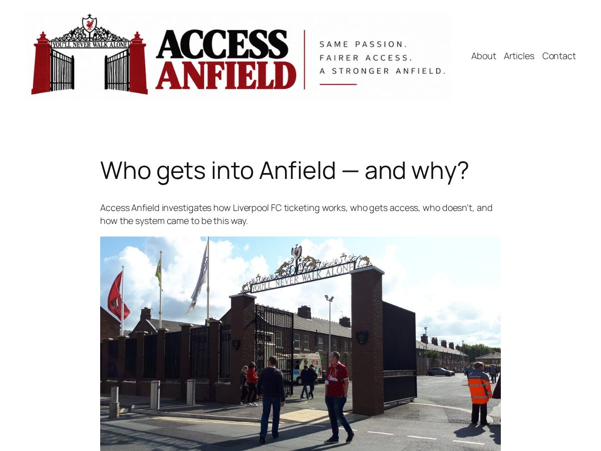 Landing-page snapshot of accessanfield.com