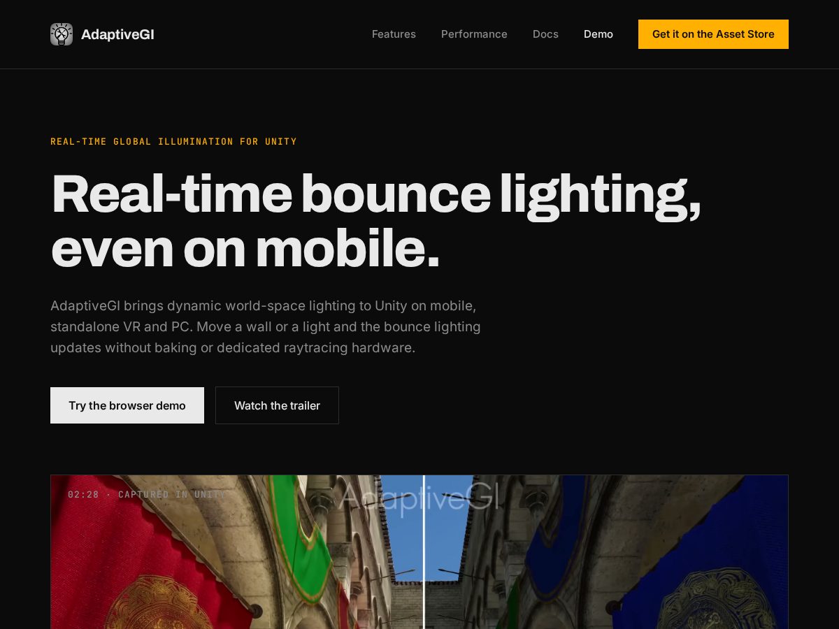 Landing-page snapshot of adaptivegi.com