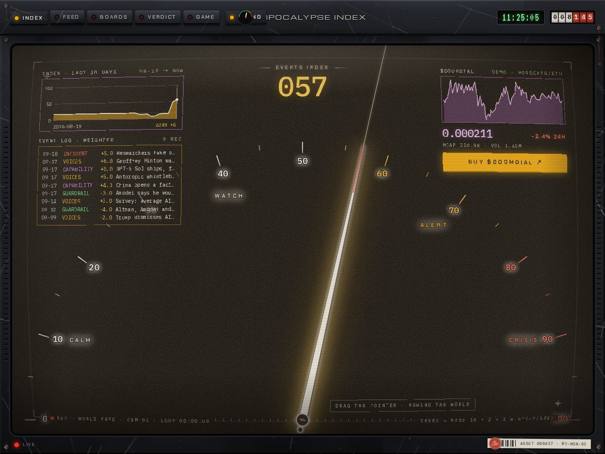Landing-page snapshot of aipocalypse.online