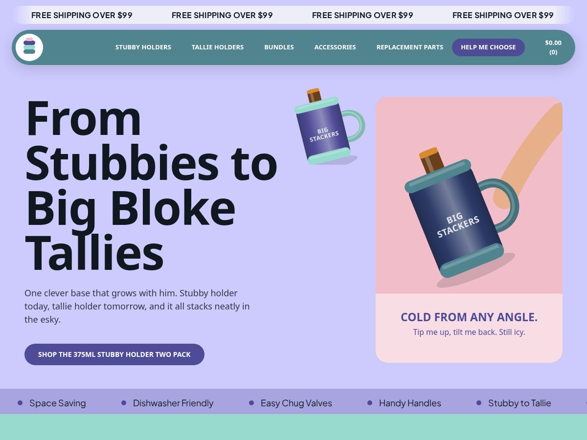 Landing-page snapshot of bigstackers.com