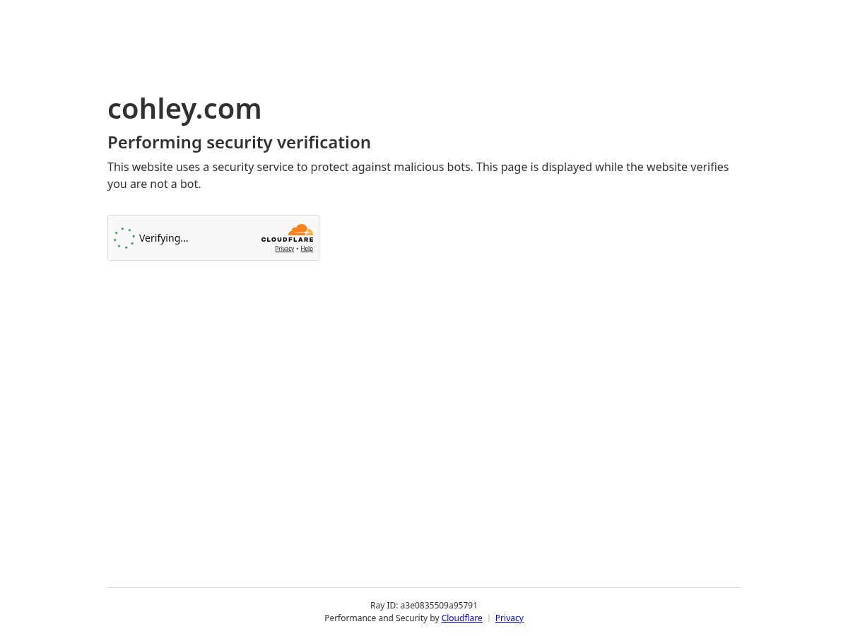 Landing-page snapshot of connectnowcohleybrand.org