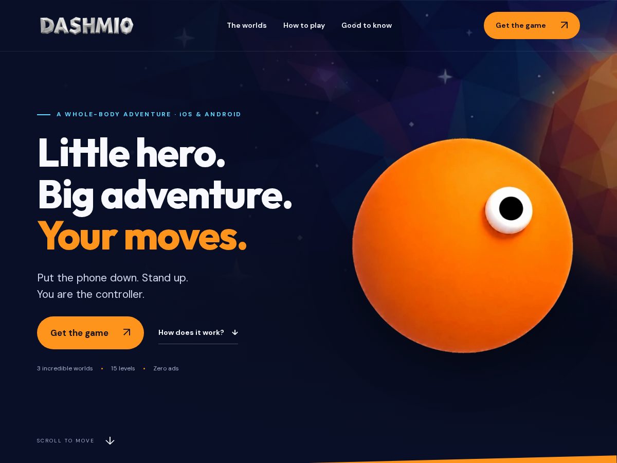 Landing-page snapshot of dashmio.app