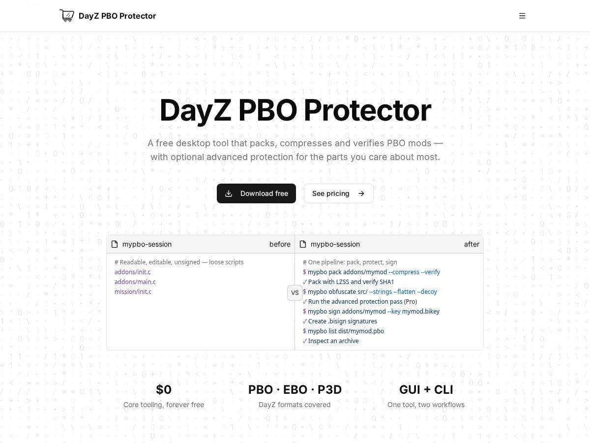 Landing-page snapshot of dayzcloud.com