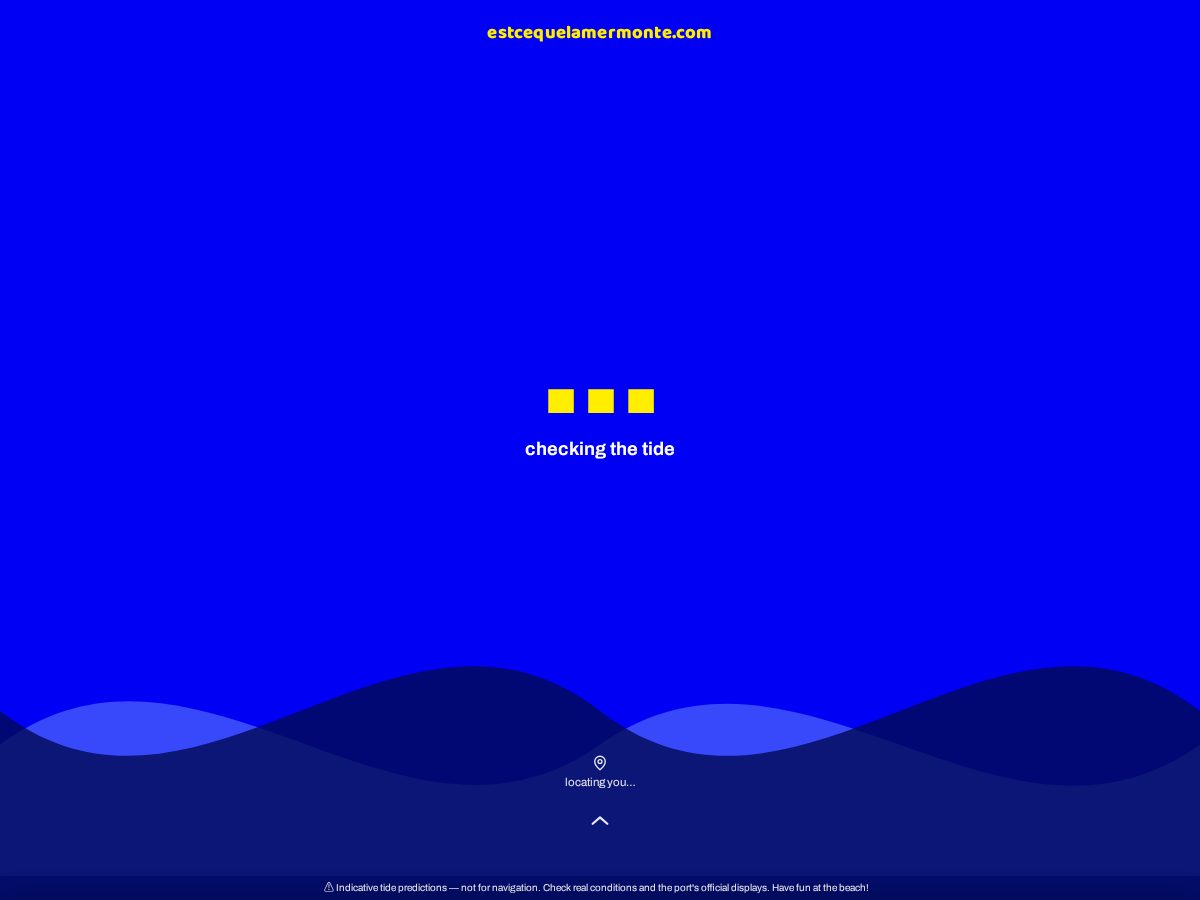Landing-page snapshot of estcequelamermonte.com