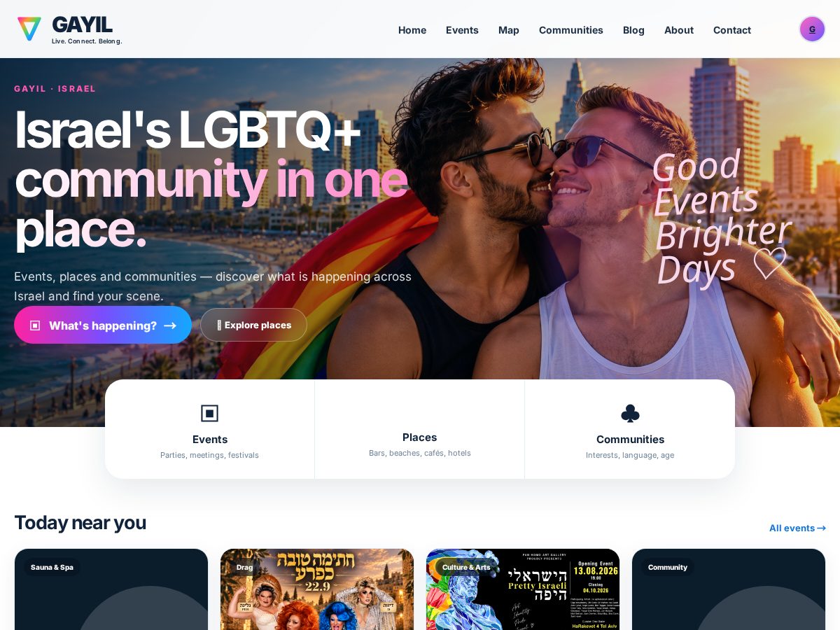 Landing-page snapshot of gayil.org