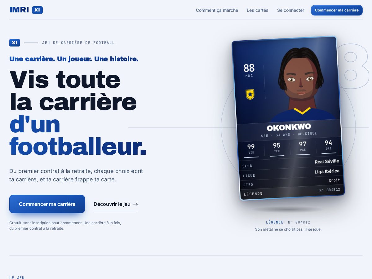 Landing-page snapshot of imrixi.app