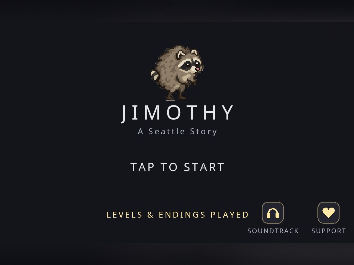 Landing-page snapshot of jimothyadventure.com