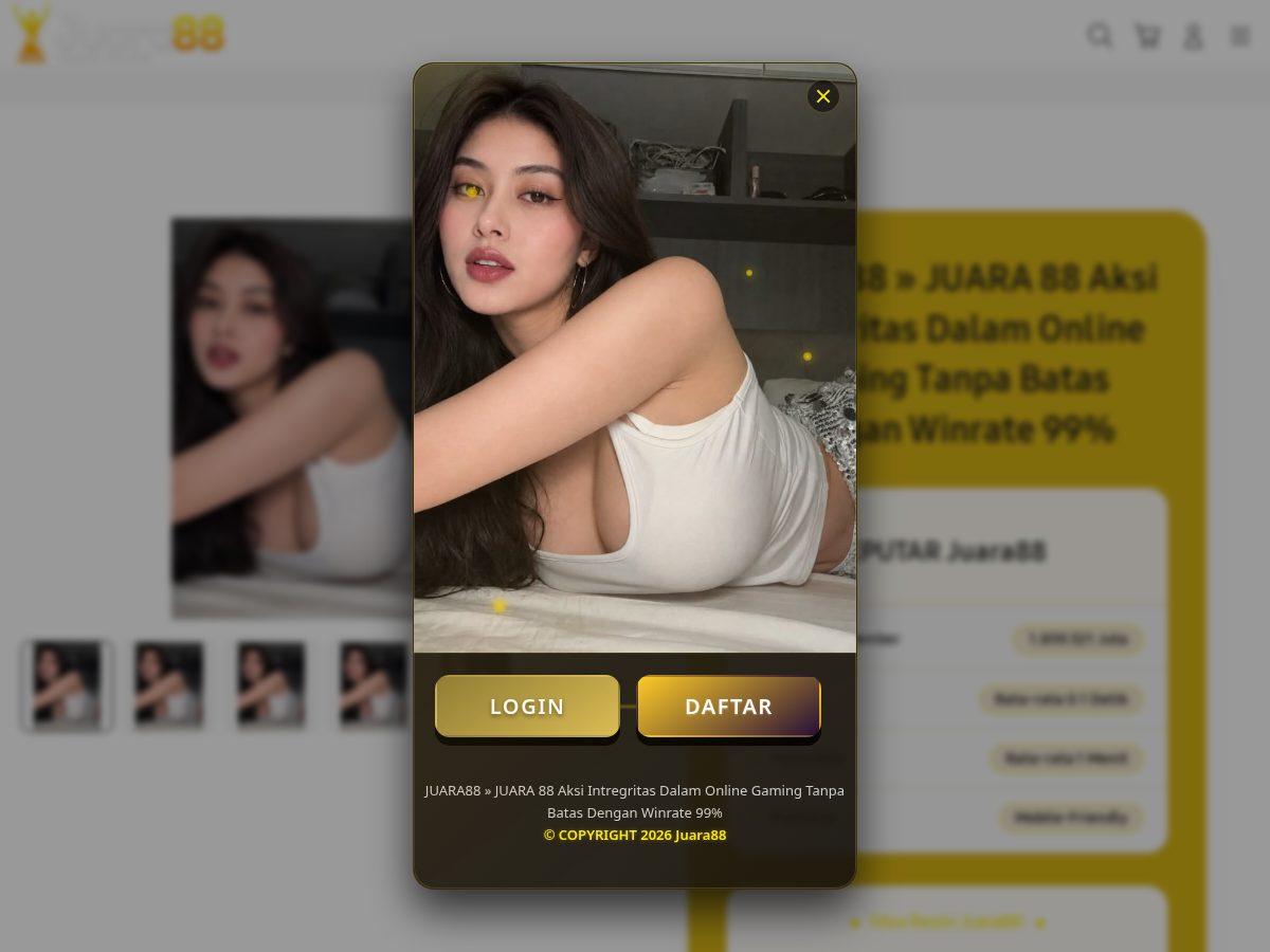 Landing-page snapshot of juara88top.com