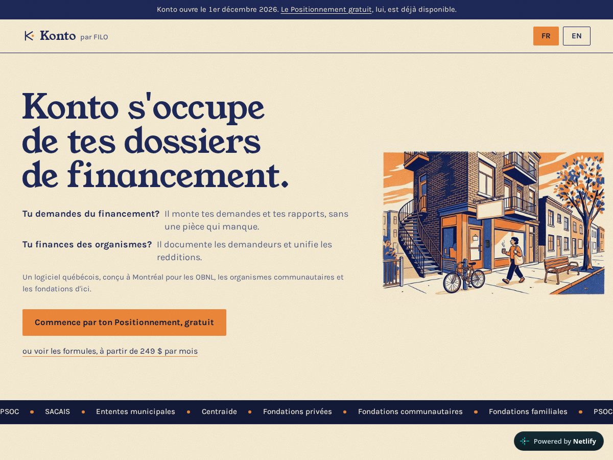 Landing-page snapshot of konto.quebec