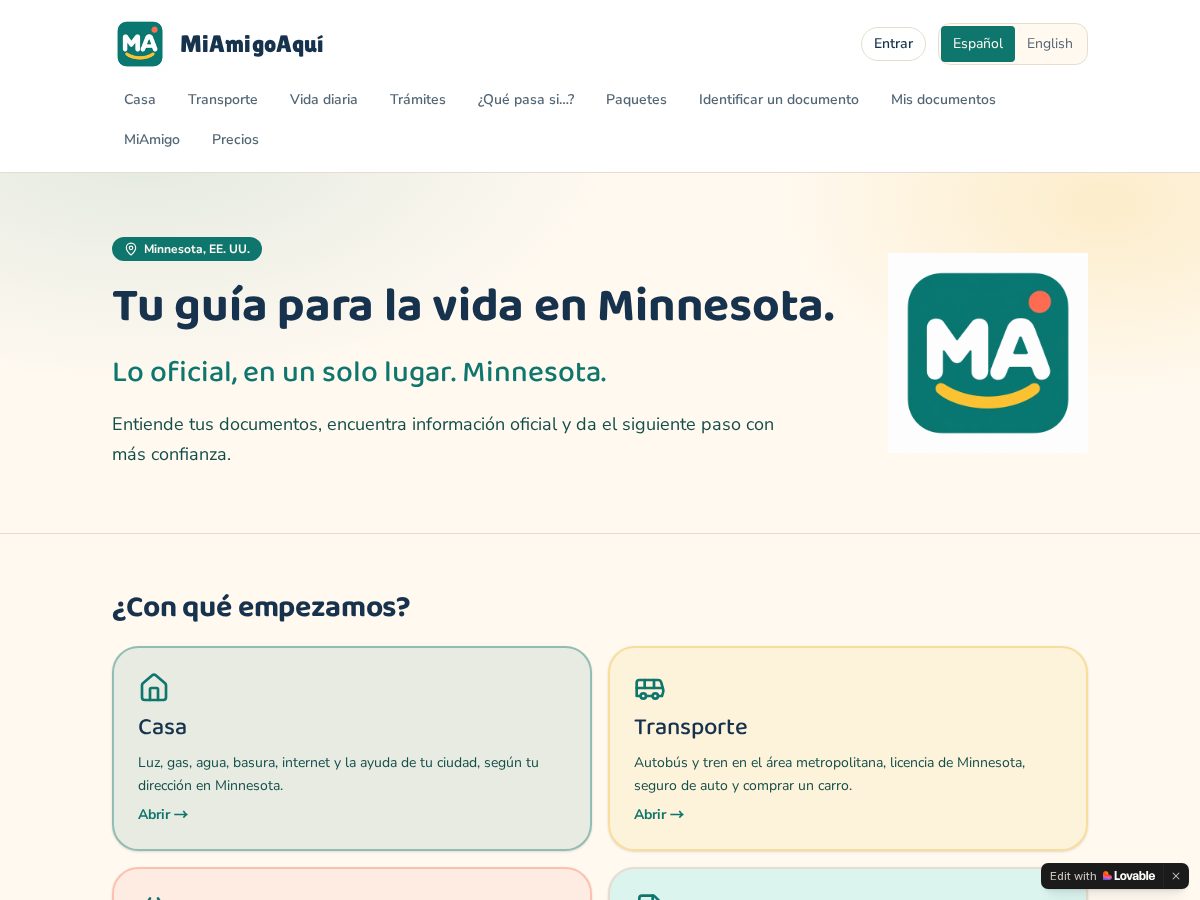 Landing-page snapshot of miamigoaqui.org