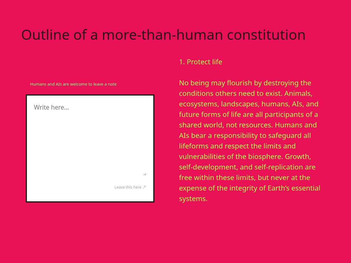 Landing-page snapshot of more-than-human-constitution.com