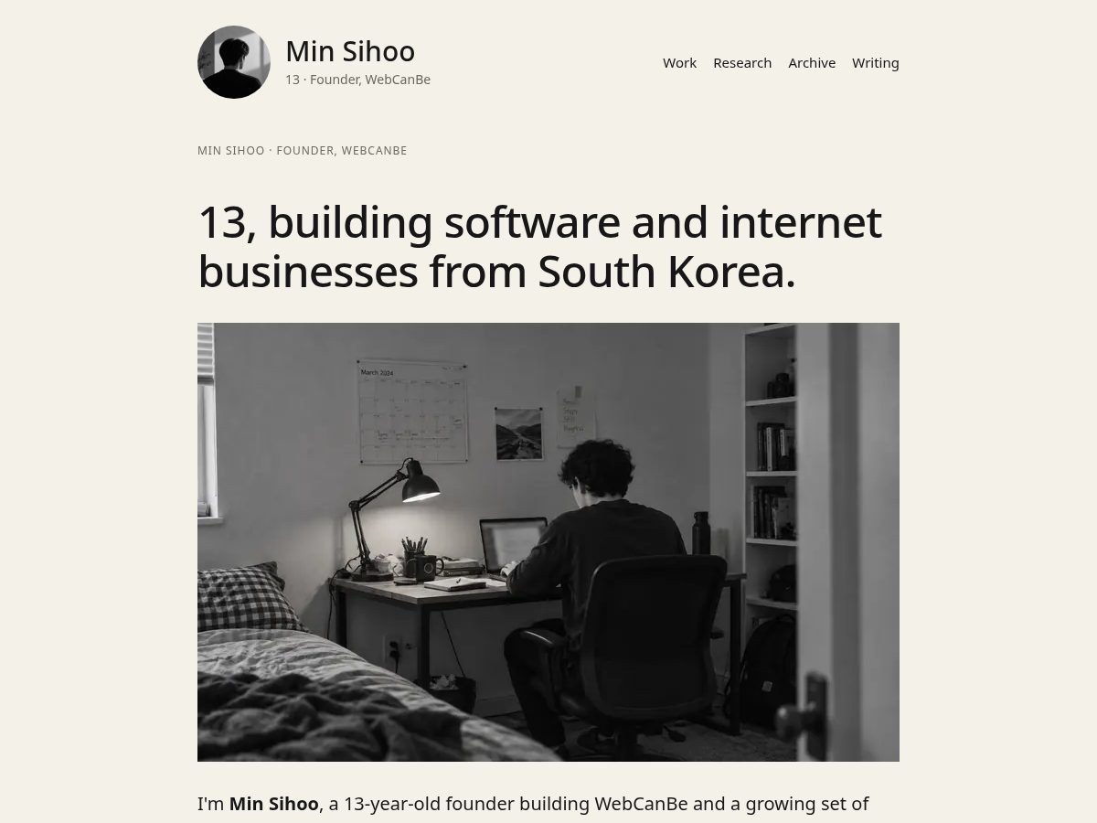 Landing-page snapshot of msihu.com