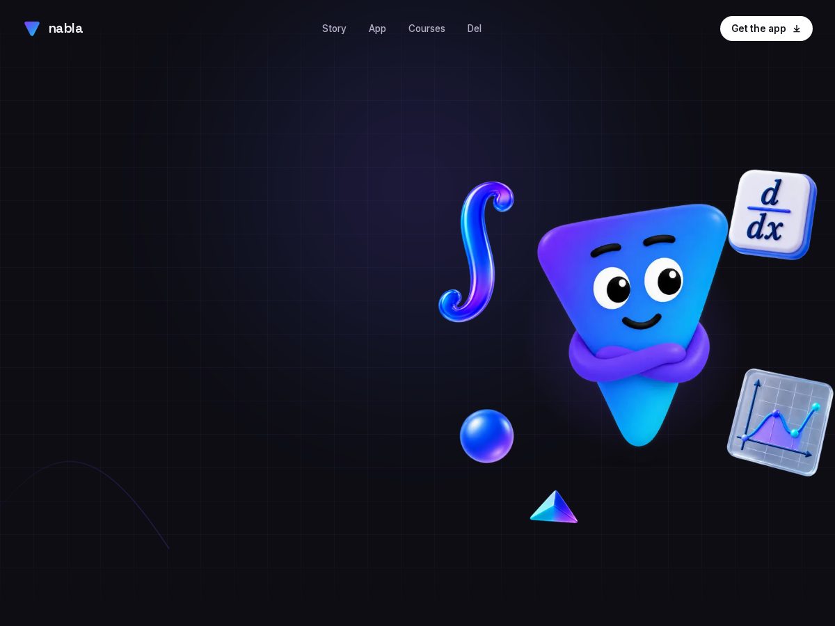 Landing-page snapshot of nabla.works