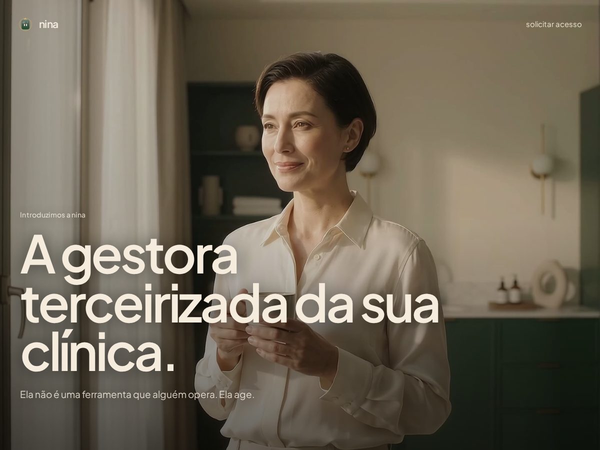 Landing-page snapshot of nina.clinic