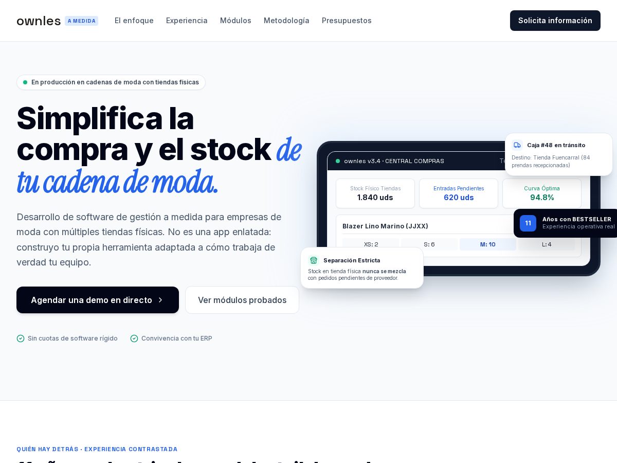 Landing-page snapshot of ownles.com