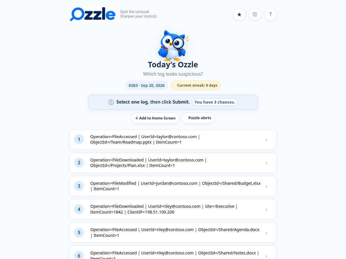 Landing-page snapshot of ozzle.app